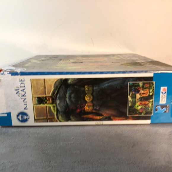 DC COMICS THOMAS KINKADE 1000 PCS PUZZLE THE JUSTICE LEAGUE Dog chew on corner! - Picture 8 of 8